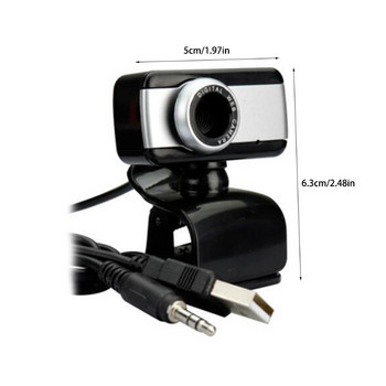 USB уеб камера Вграден микрофон Компютър Излъчване на живо Камера Бизнес Офис Видеоконференция Домашно видео Лаптоп Скоба Cam