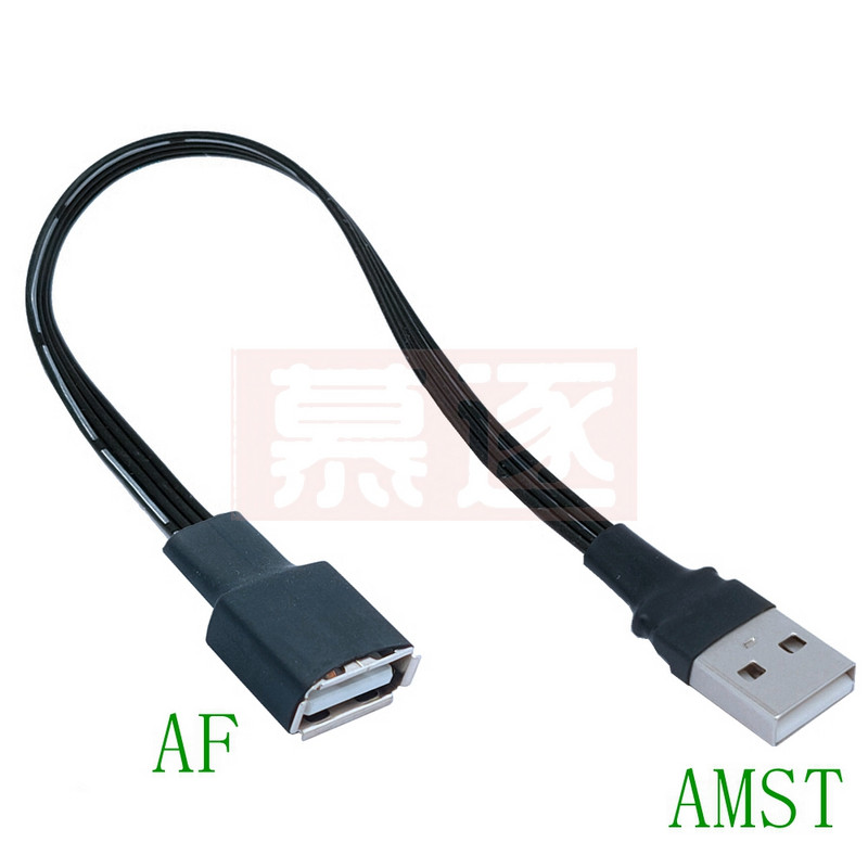 5cm 10cm USB 2.0 A mascul la mamă 90 Cablu adaptor extensie în unghi USB2.0 tată la femela dreapta/stânga/jos/sus Cablu negru