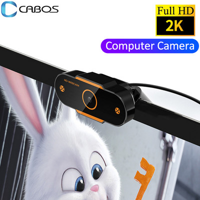 2K уеб камера Full HD 1080P уеб камера с автофокус с микрофон USB уеб камера за компютър компютър Mac лаптоп настолен компютър YouTube уеб камера