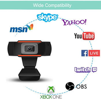 Уеб камера 1080P 720P Full HD уеб камера с микрофон USB щепсел Уеб камера за PC компютър Mac лаптоп Мини камера за поточно предаване на живо