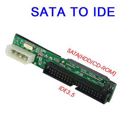 Sata-IDE-adapter 2.5 Sata Female-3.5 IDE meeste muundur 40 PIN-port 1,5 Gbs 2,5 kuni 3,5 IDE tugi ATA 133 100 HDD CD DVD