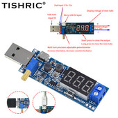 TISHRIC USB Boost modul DC-DC 5V - 3.3V/24V USB Boost tápegység modul USB DC konverter 12V Állítható Out DC 1.2V-24V