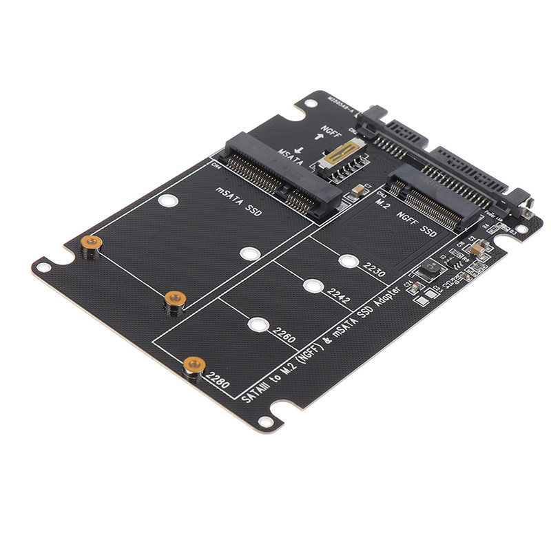 SATA 60Gbps uz M2 NGFF SATA SSD MSATA SSD adapteris MSATA uz SATA M.2 NGFF uz SATA cietā diska adaptera plate