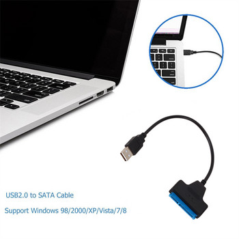 USB 2.0 3.0 SATA 3 кабел Sata към USB 2.0 адаптер Поддръжка до 6 Gbps 2,5-инчов външен HDD SSD твърд диск 22-пинов кабел Sata III