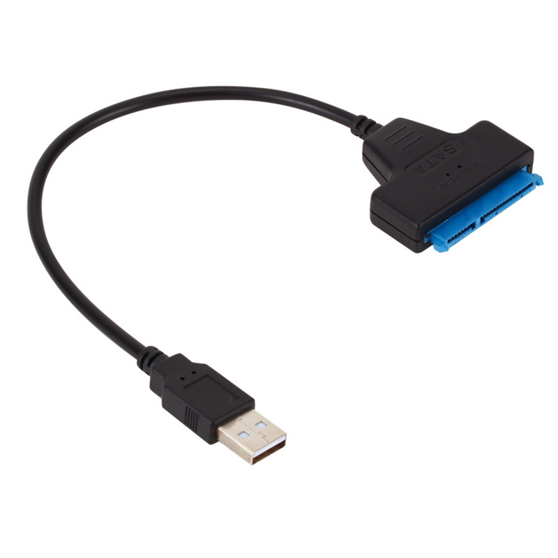 USB 2.0 3.0 SATA 3 kabelis Sata uz USB 2.0 adapteris līdz 6 Gb/s Atbalsts 2,5 collu ārējais HDD SSD cietais disks 22 kontaktu Sata III kabelis