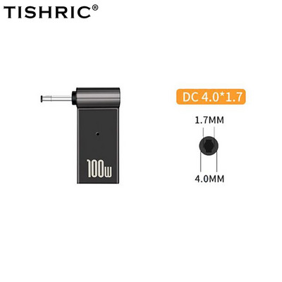 PD 100W adapter za napajanje punjača za prijenosna računala 5A 20V konektor Ženski tip-C u DC muški konverter za Lenovo/HP/DELL