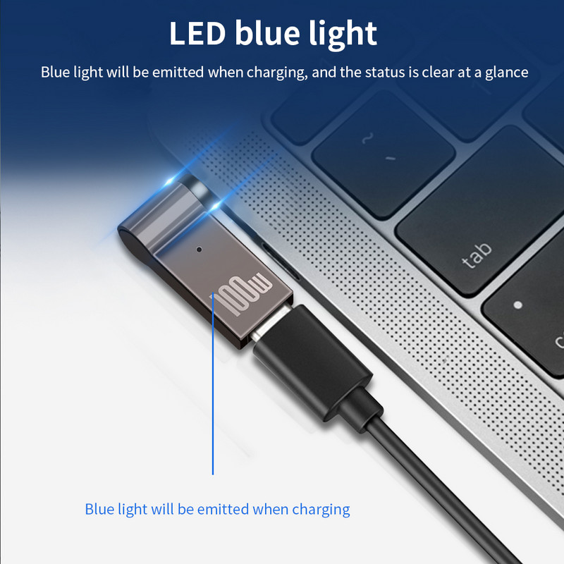 PD 100W adapter za napajanje punjača za prijenosna računala 5A 20V konektor Ženski tip-C u DC muški konverter za Lenovo/HP/DELL