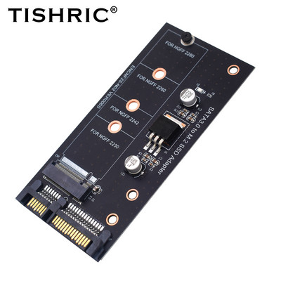TISHRIC M.2 NGFF Msata SSD į SATA 3.0 2.5 Adapter M2 PCI SSD keitiklio stovo kortelė, skirta nešiojamam kompiuteriui pridėti iki 6Gps