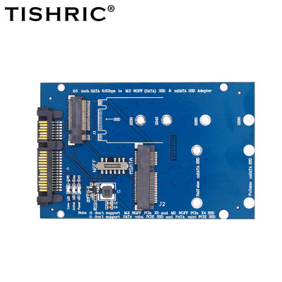TISHRIC M.2 NGFF Msata SSD į SATA 3.0 2.5 Adapter M2 PCI SSD keitiklio stovo kortelė, skirta nešiojamam kompiuteriui pridėti iki 6Gps