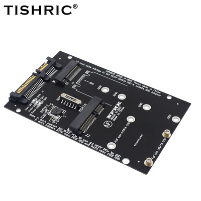 TISHRIC M.2 NGFF Msata SSD į SATA 3.0 2.5 Adapter M2 PCI SSD keitiklio stovo kortelė, skirta nešiojamam kompiuteriui pridėti iki 6Gps