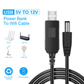 USB Power Boost Line DC 5V la 12V 9V Step UP Modem Convertor Cablu 5.5x2.1mm Plug USB la DC Cablu pentru Wifi Router Lampă difuzor