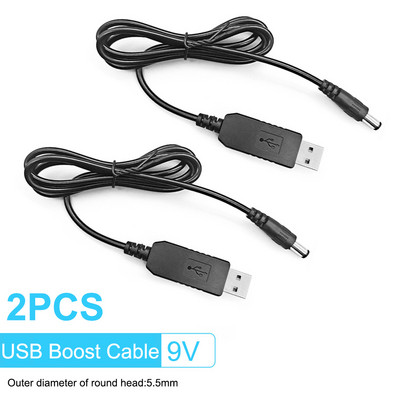 USB Power Boost Line DC 5V la 12V 9V Step UP Modem Convertor Cablu 5.5x2.1mm Plug USB la DC Cablu pentru Wifi Router Lampă difuzor