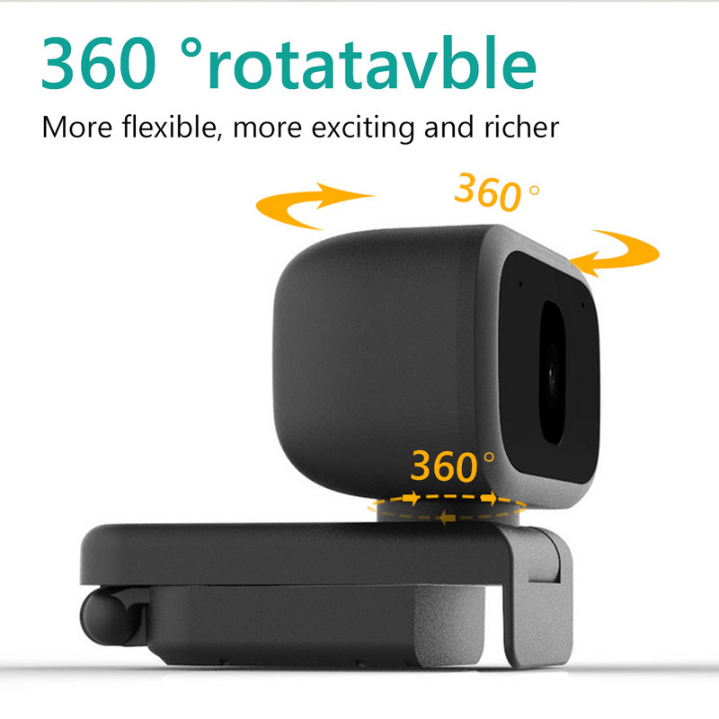 Web kamera Ugrađeni HD mikrofon za poništavanje buke Automatski fokus Live Streaming Video konferencija USB Plug N Play Web kamera za PC