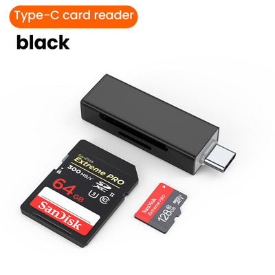 2in1 USB/Type-C Card Reader USB 2.0 SD/Micro SD TF OTG Smart Card Memory Adapter for Laptop USB2.0 SD Card Reader