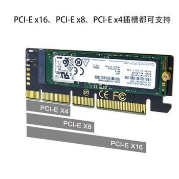Προσαρμογέας M.2 NVMe SSD NGFF σε PCIE X16 M Key Interface Card Support PCI-e PCI Express 3.0 2230-2280 Size M.2 M2 Pcie Adapter