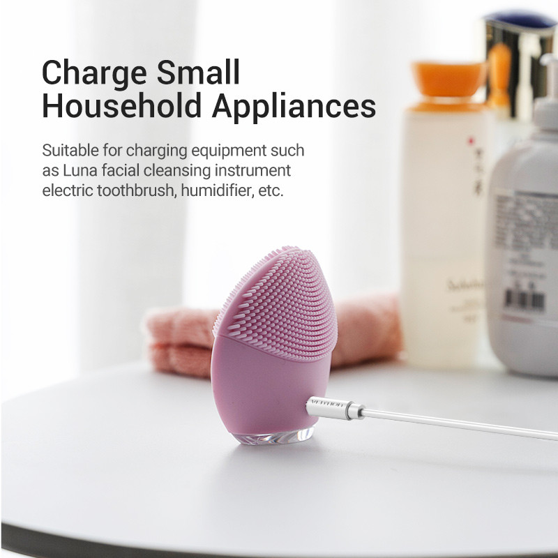 Vention USB-DC 3,5 mm-es tápkábel USB A-3,5 jack csatlakozó 5 V-os tápegység adapter ventilátorokhoz USB HUB DC 5,5 mm-es töltőkábel