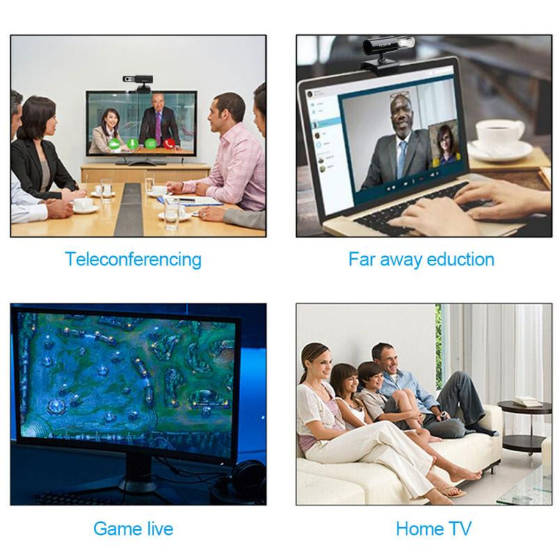 Atnaujinkite HD 720P žiniatinklio kamerą USB 2.0 kompiuterio žiniatinklio kamerą su įmontuotu mikrofonu, skirtą nešiojamam kompiuteriui, staliniam kompiuteriui, skirta internetiniams kursams, vaizdo konferencijoms