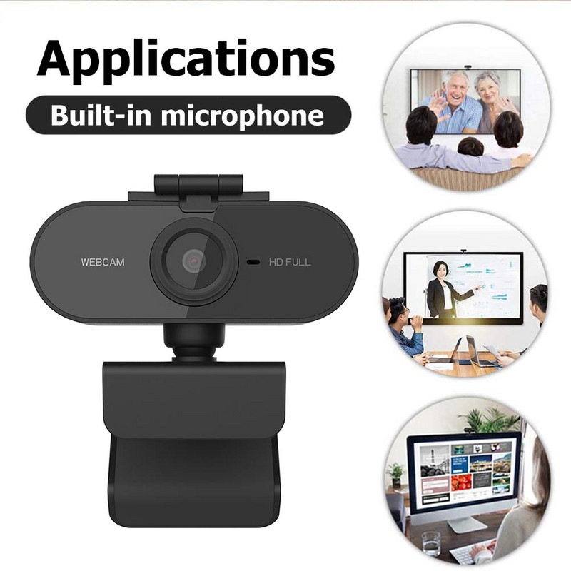 Cameră web Full HD 1080P cu microfon Cameră web pentru întâlniri Focalizare automată 360 de grade Fără unitate pentru înregistrare video Computer de birou