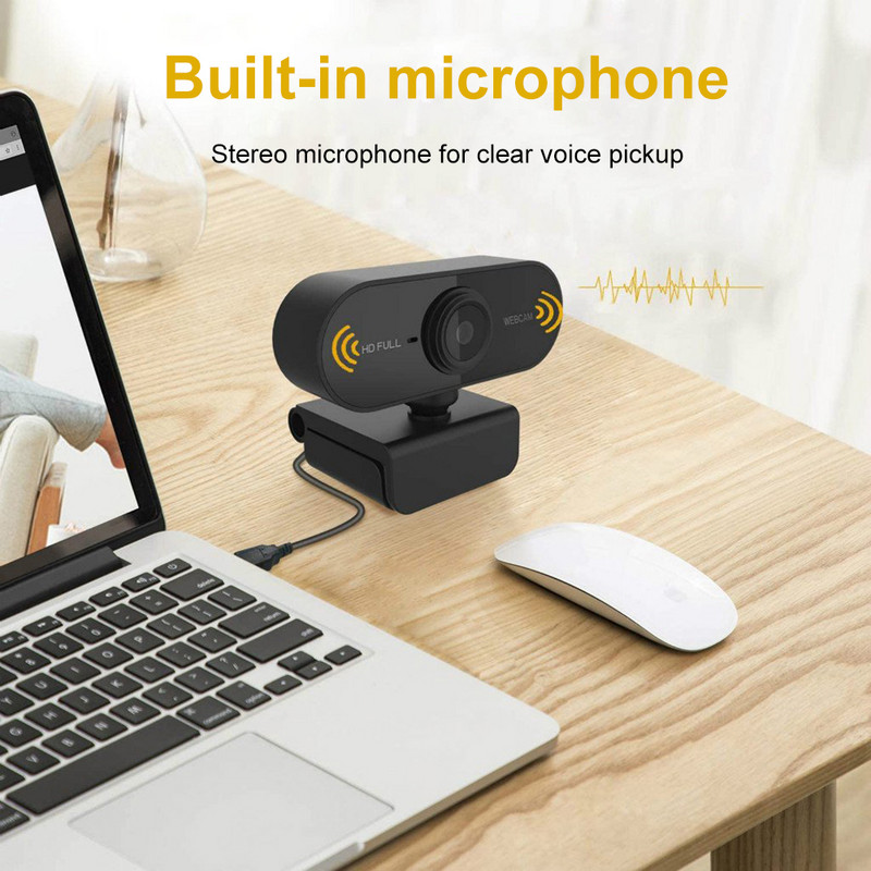 Cameră web Full HD 1080P cu microfon Cameră web pentru întâlniri Focalizare automată 360 de grade Fără unitate pentru înregistrare video Computer de birou