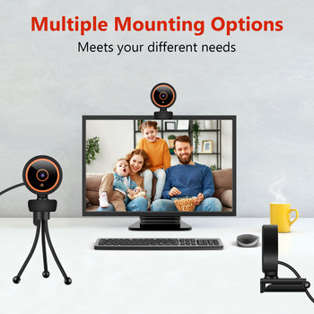 Webcam 1080P Webcam 1080 P Full Hd Webcam with Microphone Autofocus Mini Camera Usb for PC Webcamera Mac Laptop