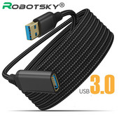 Cablu de date de transmisie de mare viteză USB 3.0 3.1 împletit din nailon 3.1 cablu de prelungire pentru imprimantă pentru cameră pentru computer 1/2/3M