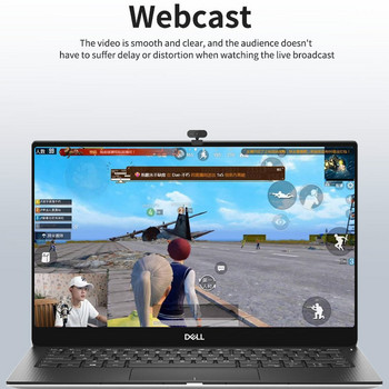 1080P HD мини уеб камера с микрофон, USB интерфейс поддържа лаптоп настолен компютър, подходящ за конферентни видео разговори на живо
