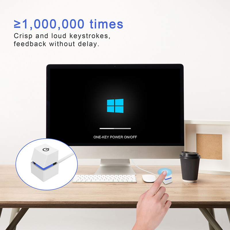 2/4m raznobojna svjetla Prekidač za stolno računalo Matična ploča za vanjsko pokretanje Gumb za uključivanje/isključivanje Produžni kabel za kućni ured