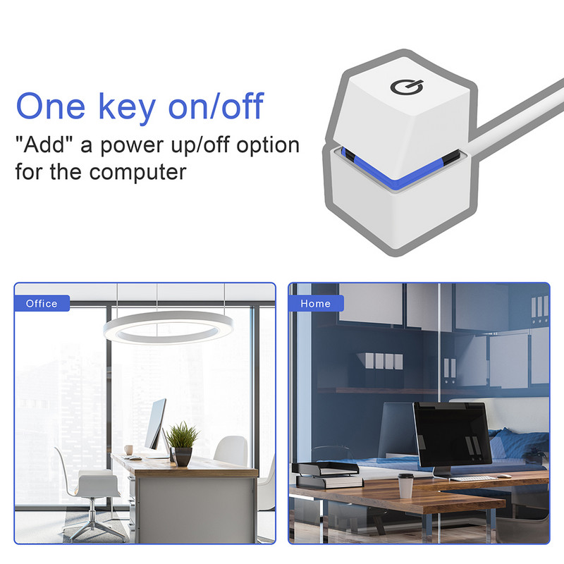 2/4m raznobojna svjetla Prekidač za stolno računalo Matična ploča za vanjsko pokretanje Gumb za uključivanje/isključivanje Produžni kabel za kućni ured