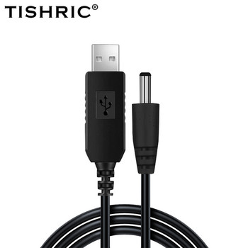 TISHRIC DC USB 5V 9V 12V адаптер USB кабел за усилване на захранването Захранващ кабел USB проводник за рутер модул WIFI конвертор чрез Powerbank