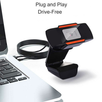 Уеб камера Full HD 1080p камера с микрофон Въртящ се компютър Настолен компютър Уеб камера с автофокус Запис на видеоконференции Dash Cam