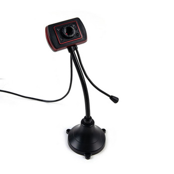 Безплатна доставка Компютърна камера Led Hd уеб камера Настолен компютър Pc Video Usb с микрофон Камера за нощно виждане Mini Usb камера