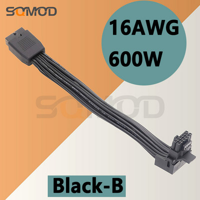 Κάρτα βίντεο 16Pin Elbow Νέα κάρτα βίντεο 12VHPWR Straight Head Turning Head Line PCIE 5.0 Elbow Line 12+4P 90 Degree Elbow GPU