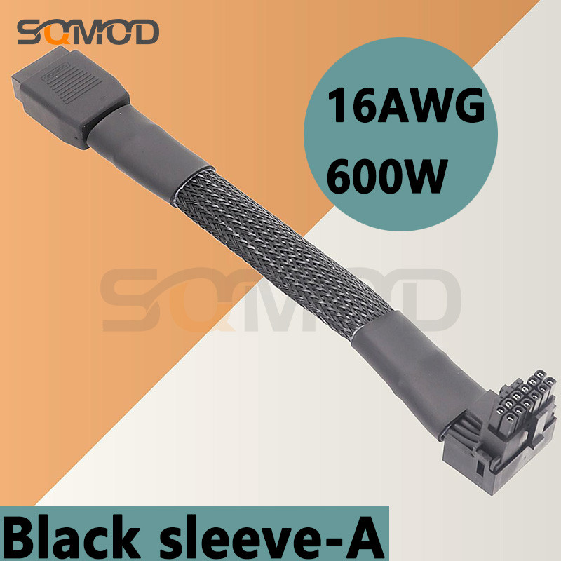 Κάρτα βίντεο 16Pin Elbow Νέα κάρτα βίντεο 12VHPWR Straight Head Turning Head Line PCIE 5.0 Elbow Line 12+4P 90 Degree Elbow GPU