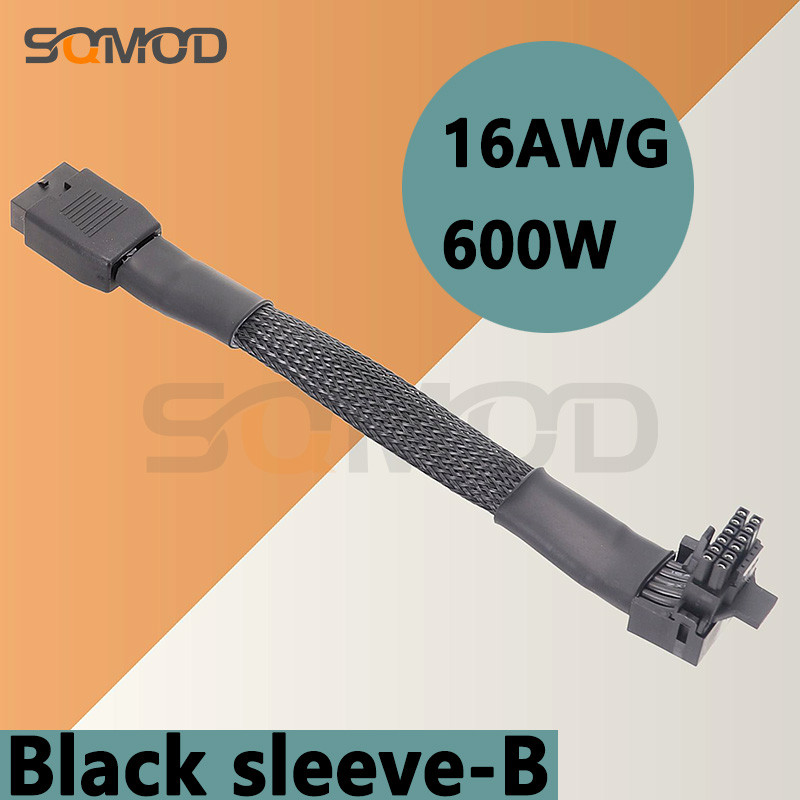 Κάρτα βίντεο 16Pin Elbow Νέα κάρτα βίντεο 12VHPWR Straight Head Turning Head Line PCIE 5.0 Elbow Line 12+4P 90 Degree Elbow GPU