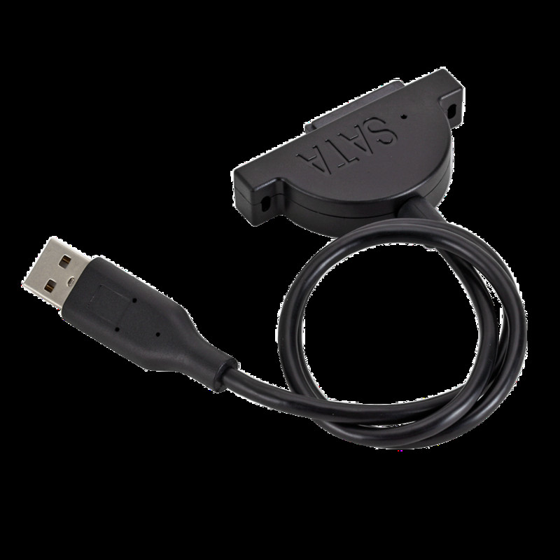 PzzPss USB 2.0 – Mini Sata II 7+6 13 tűs adapter laptop CD/DVD ROM-hoz Slimline Drive Converter kábelcsavarok Stabil stílusú 1db