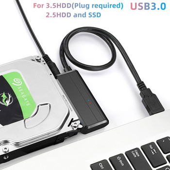 USB SATA Ⅲ Καλώδιο Sata σε USB 3.0 Προσαρμογέας 5 Gbps Υποστήριξη 2.5/3.5In External SSD HDD Προσαρμογή σκληρού δίσκου 3.5 Sata 3 σε USB Adapt PC
