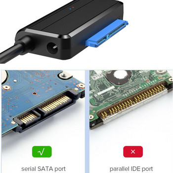 USB SATA Ⅲ кабел Sata към USB 3.0 адаптер 5 Gbps поддръжка 2.5/3.5 In външен SSD HDD Адаптиране на твърд диск 3.5 Sata 3 към USB Адаптиране на компютър
