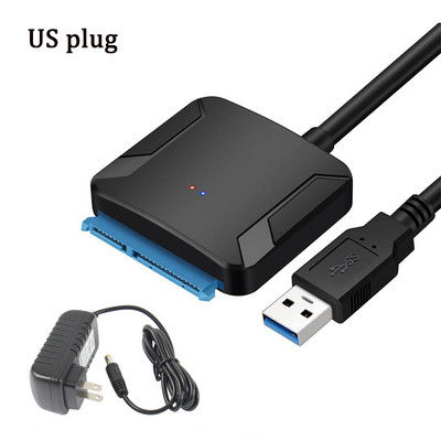 USB SATA Ⅲ kaabel Sata to USB 3.0 adapteri 5 Gbps tugi 2,5/3,5 tollise välise SSD kõvaketta kohandamiseks kõvaketas 3.5 Sata 3 USB Adapt PC