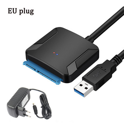 USB SATA Ⅲ kaabel Sata to USB 3.0 adapteri 5 Gbps tugi 2,5/3,5 tollise välise SSD kõvaketta kohandamiseks kõvaketas 3.5 Sata 3 USB Adapt PC