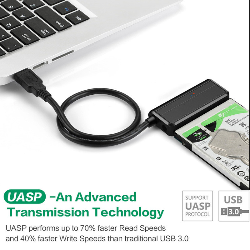 USB SATA Ⅲ kaabel Sata to USB 3.0 adapteri 5 Gbps tugi 2,5/3,5 tollise välise SSD kõvaketta kohandamiseks kõvaketas 3.5 Sata 3 USB Adapt PC