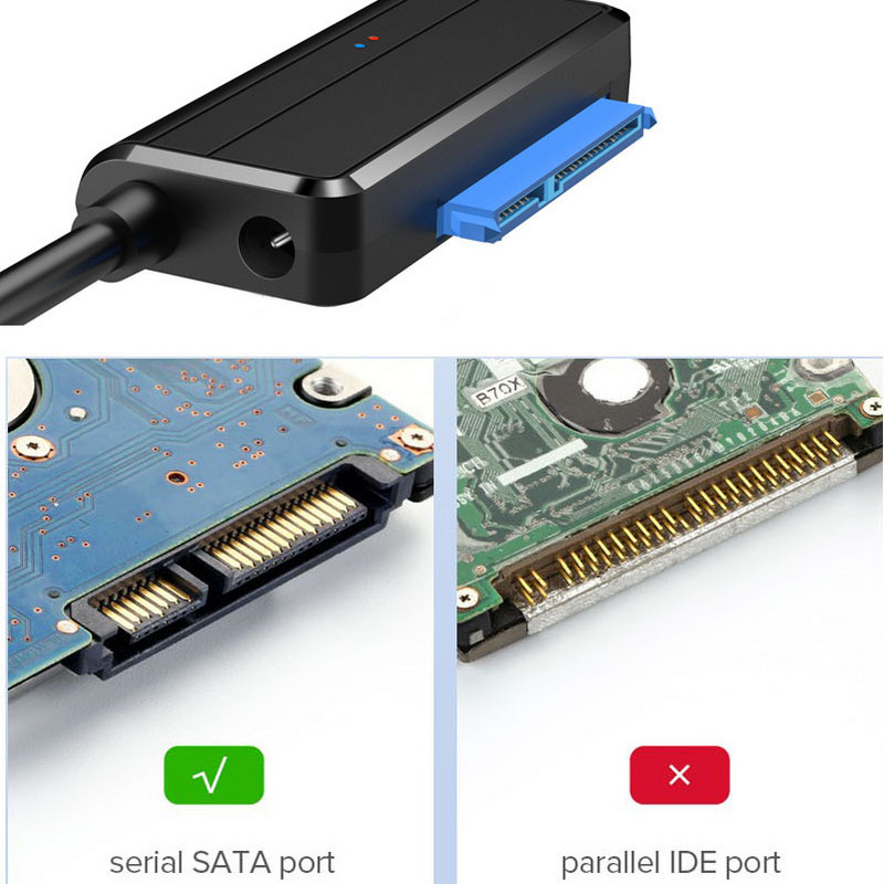 USB SATA Ⅲ kaabel Sata to USB 3.0 adapteri 5 Gbps tugi 2,5/3,5 tollise välise SSD kõvaketta kohandamiseks kõvaketas 3.5 Sata 3 USB Adapt PC