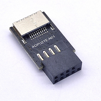 Дънна платка USB2.0 9Pin към Type-A версия/ 9Pin към TYPE-E конвертор USB3.2 TYPE-E интерфейс заглавен адаптер USB 2.0 разширителна карта