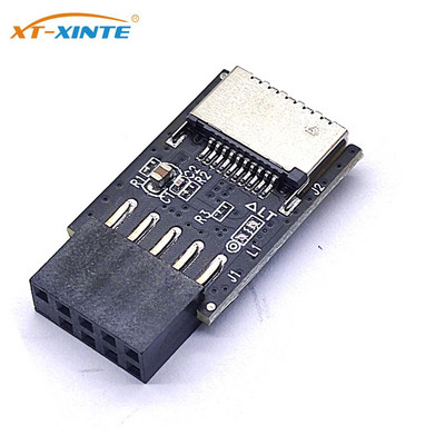 Μητρική πλακέτα USB2.0 9Pin to Type-A Version/ 9Pin to TYPE-E Converter USB3.2 TYPE-E Header Adapter USB 2.0 Extender Card