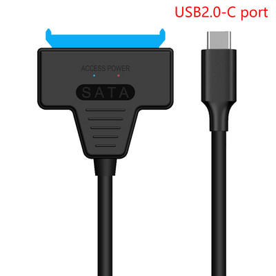 USB SATA 3 kaabel SATA to USB 3.0 / USB 2.0 kaabli adapteri tugi 2,5 tolli/3,5 tolli väline SSD kõvaketas Sata III alalisvoolu toide