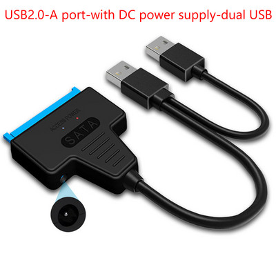 USB SATA 3 kaabel SATA to USB 3.0 / USB 2.0 kaabli adapteri tugi 2,5 tolli/3,5 tolli väline SSD kõvaketas Sata III alalisvoolu toide