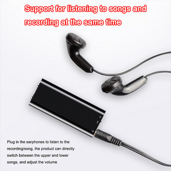 Super Mini Voice Activated Recorder 16/32GB Digital Dictaphone Audio Voice HD Noise Reduce MP3 Player Recording Στυλό USB espion