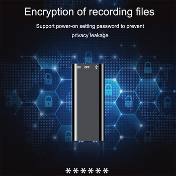 Super Mini Voice Activated Recorder 16/32GB Digital Dictaphone Audio Voice HD Noise Reduce MP3 Player Recording Στυλό USB espion