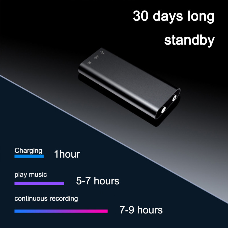 „Super Mini“ balsu suaktyvintas įrašymo įrenginys 16/32 GB skaitmeninis diktofonas, garso ir garso balso HD triukšmas, sumažinamas MP3 grotuvas, įrašymo rašiklis, USB šnipas