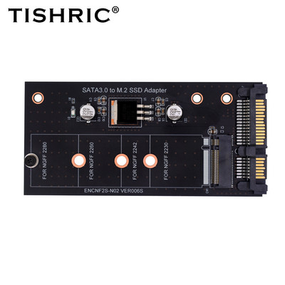 TISHRIC Adaptor M2 la Sata Adaptor M.2 NGFF SSD Adaptor cu un singur port M.2 Ngff la Sata 22Pin Interfață adaptor placă
