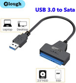 Elough Sata – USB 3 0 adapter támogatása 2,5 hüvelykes külső SSD HDD merevlemez SATA 3 22 tűs Sata 3 kábel akár 6 Gbps Cabo Sata